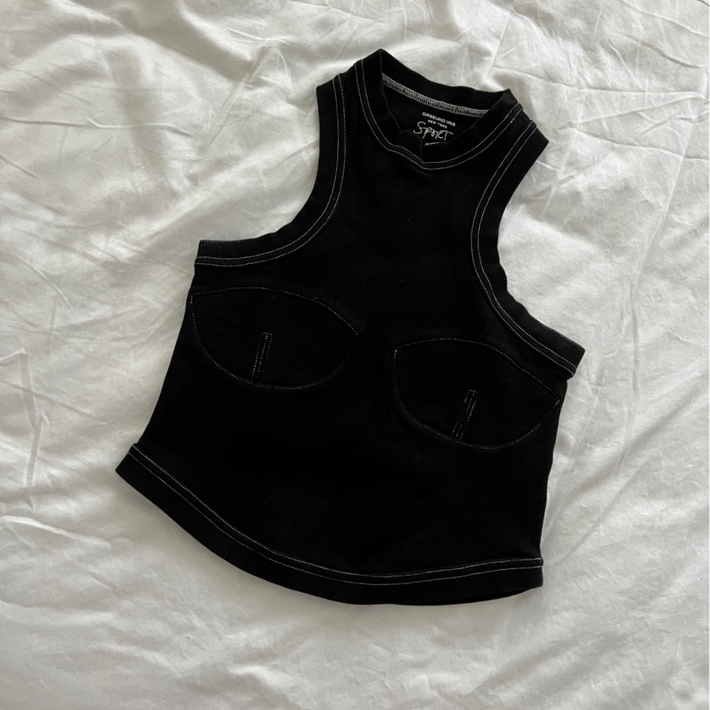 Orseund Iris Black Tank Top